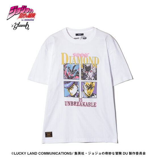 243700 Pbandai 預訂 2026/4月 アニメ『ジョジョの奇妙な冒険 ダイヤモンドは砕けない』×glamb Crazy Diamond vs Killer Queen T-shirts