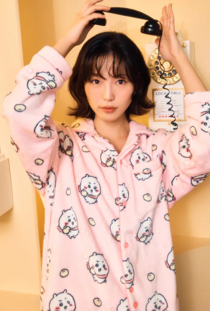 韓國SPAO x 吉伊卡哇 睡衣套裝 珊瑚絨 長袖 長褲 吉伊 小八 烏薩奇 小桃 男女同款