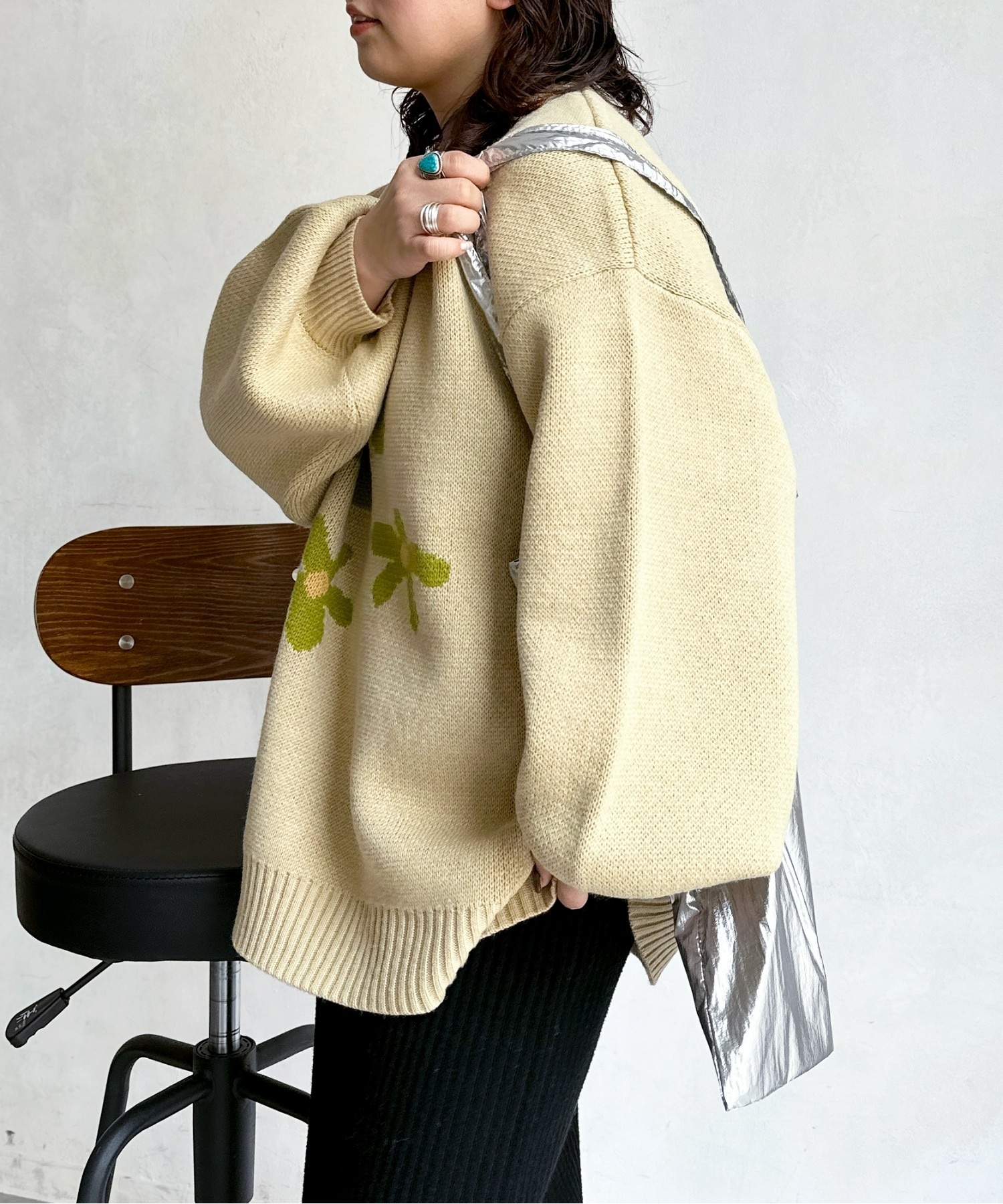 CPCM / Flower knit sweater
