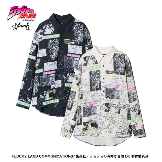 243704 Pbandai 預訂 2026/4月 アニメ『ジョジョの奇妙な冒険 ダイヤモンドは砕けない』×glamb Rohan Kishibe Shirt