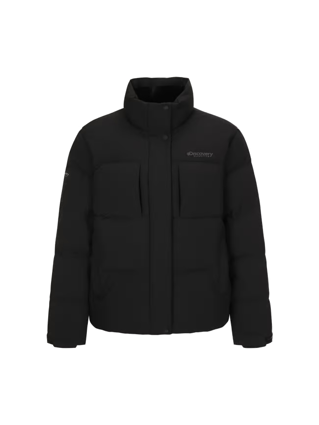 【代購】Discovery 女性 Lester G High Neck Goose Down Short Padding 高領鵝絨短版羽絨外套 – 俐落保暖・冬日顯瘦款