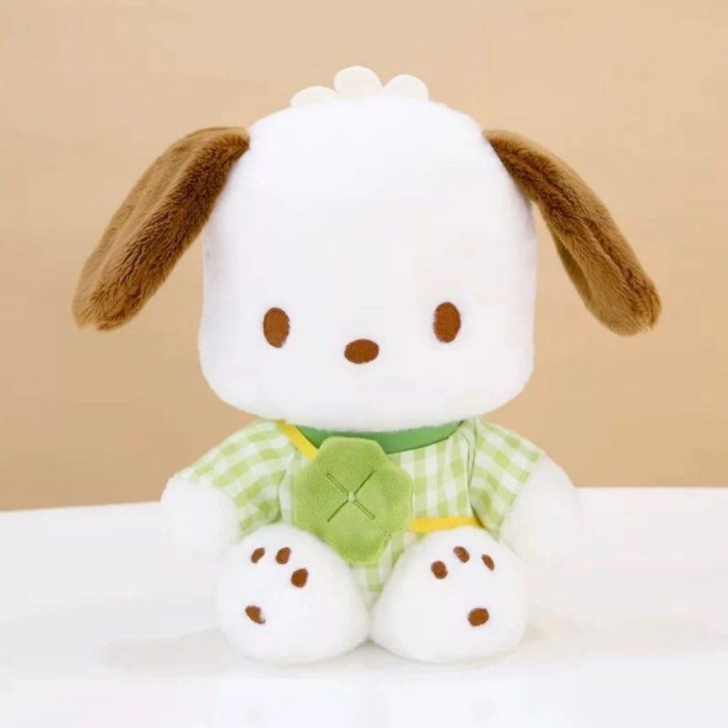 PC狗 - Sanrio 8吋毛絨公仔抱枕(四葉草)