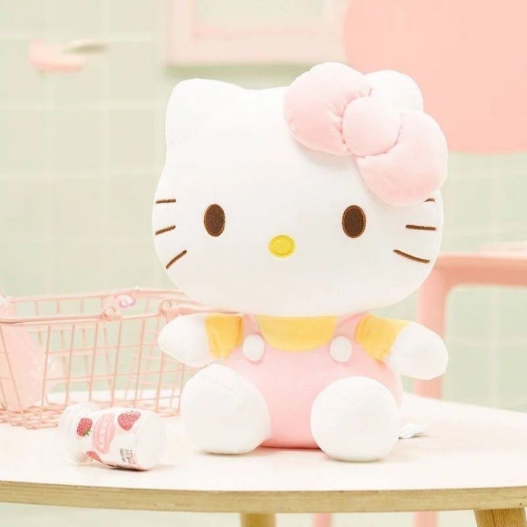 Hello Kitty - Sanrio 9吋毛絨公仔抱枕(彩虹KT)