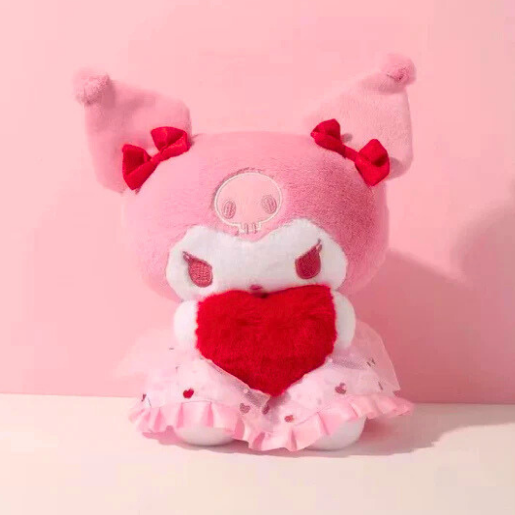 佻皮魔女 Sanrio 8吋毛絨公仔抱枕(愛心)