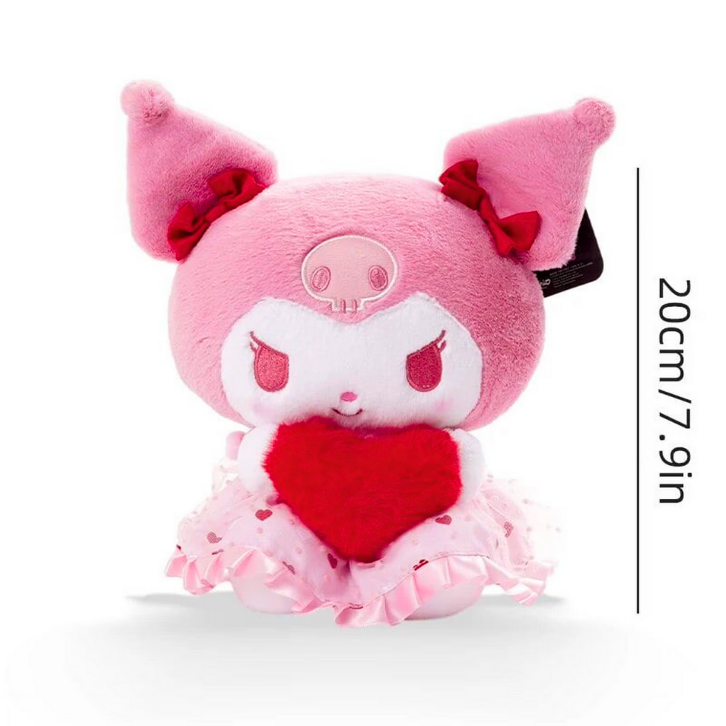 佻皮魔女 Sanrio 8吋毛絨公仔抱枕(愛心)