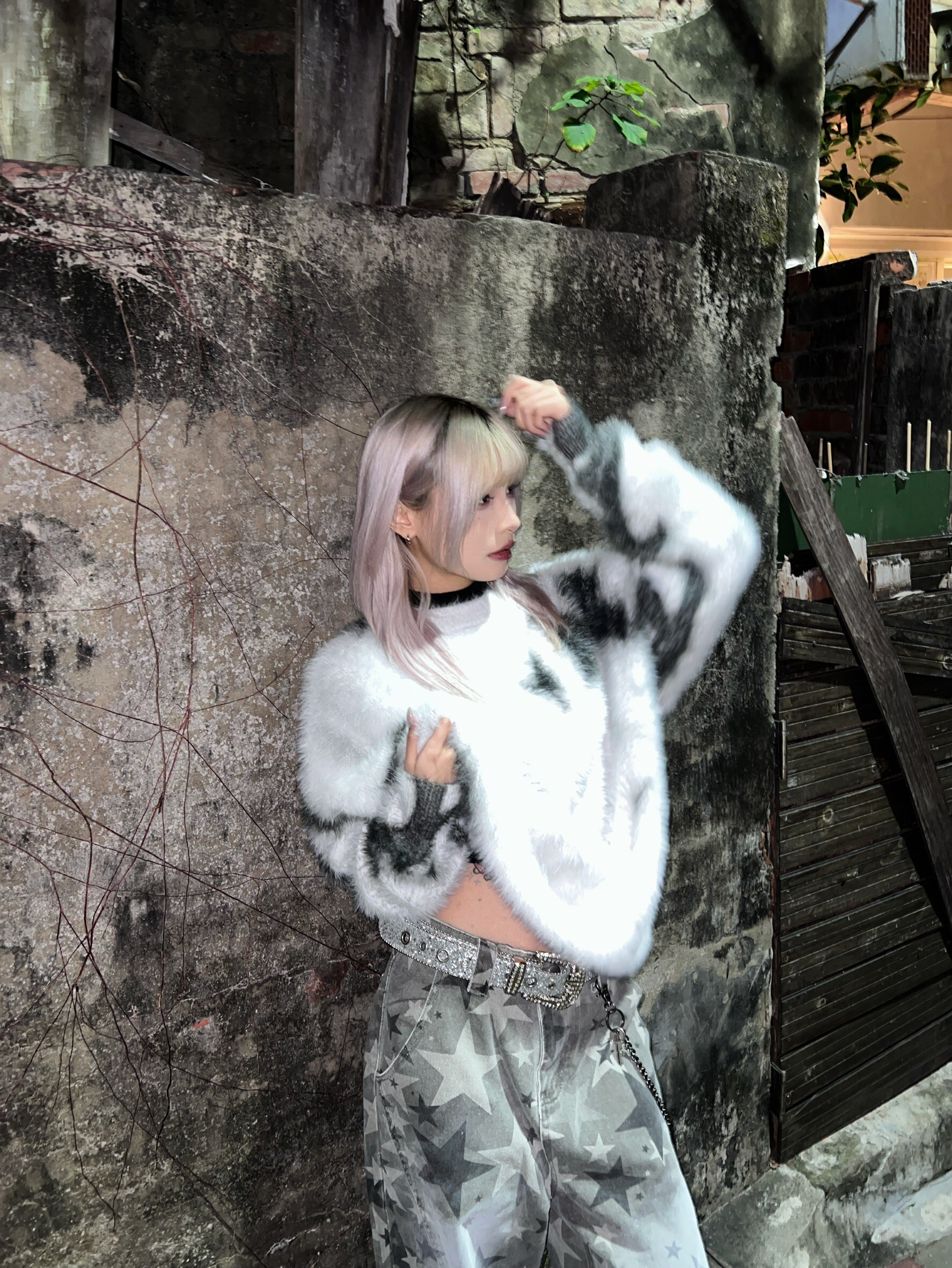 (GOAL) 渲染 馬海毛 毛衣 geesas 6517