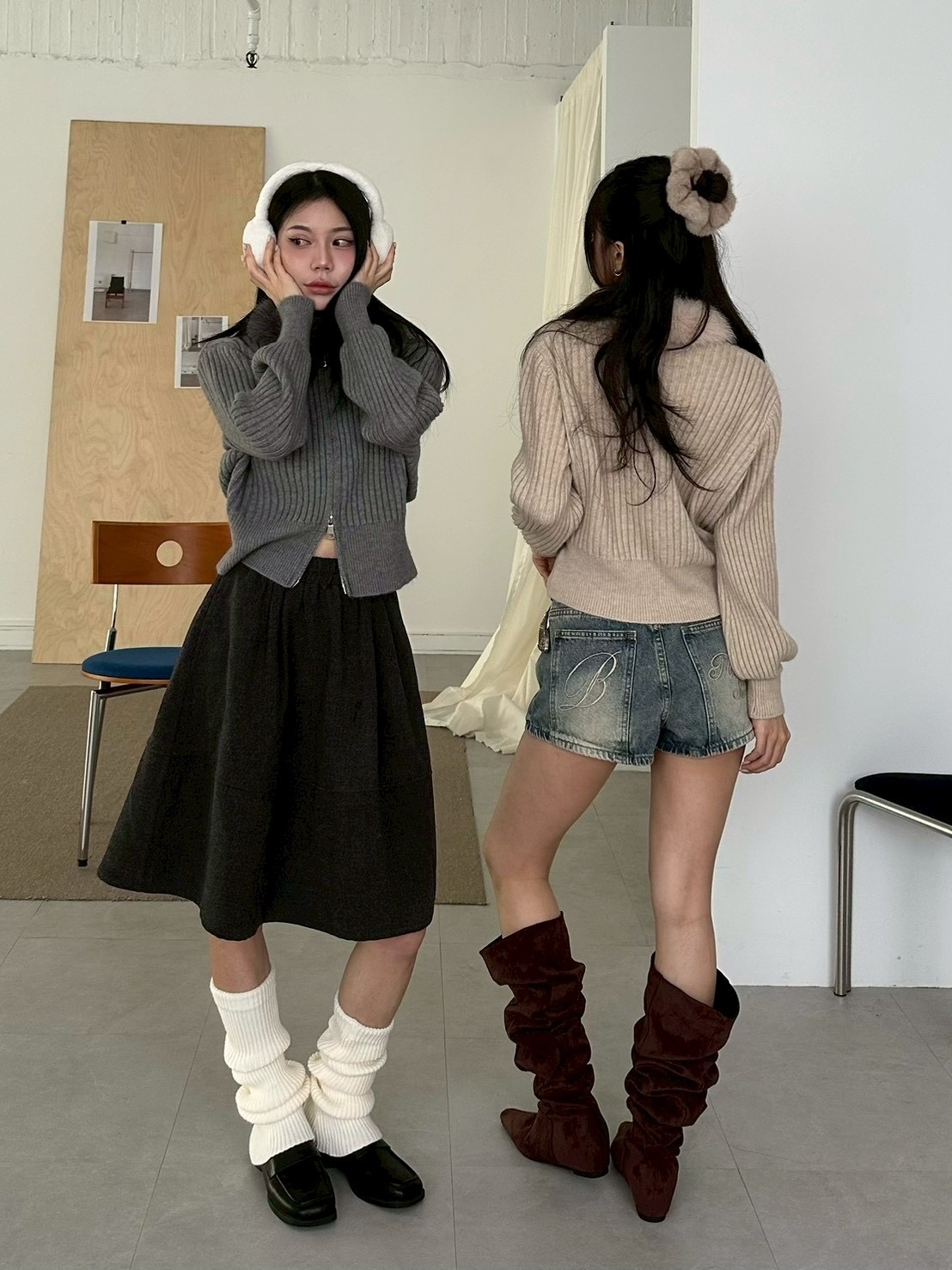 韓系百搭五分半裙