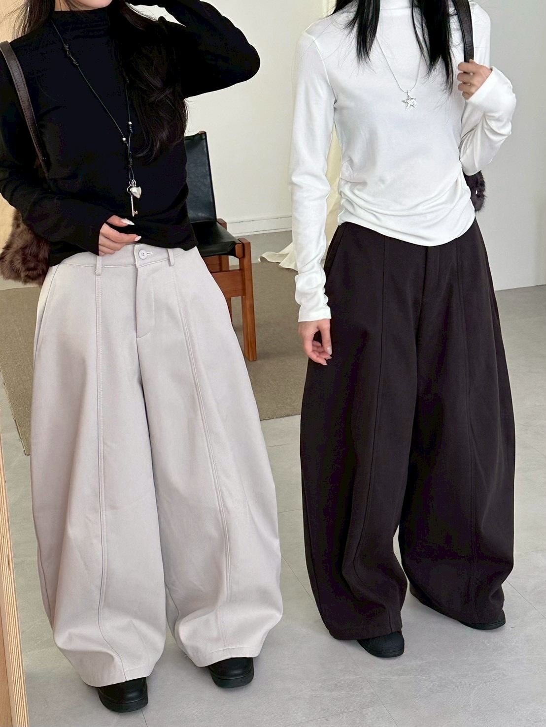 降溫首選加絨彎刀褲