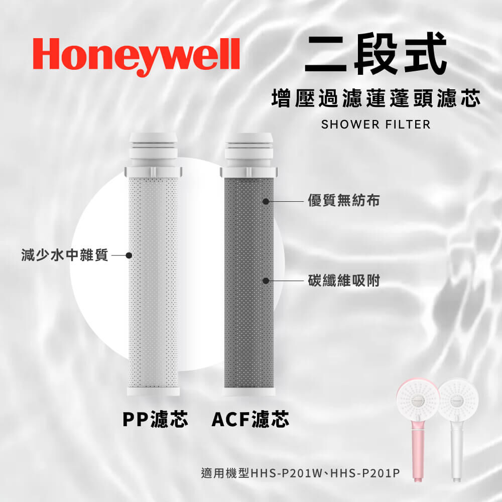Honeywell 二段式蓮蓬頭濾芯三入組(ACF) HHS-F02A