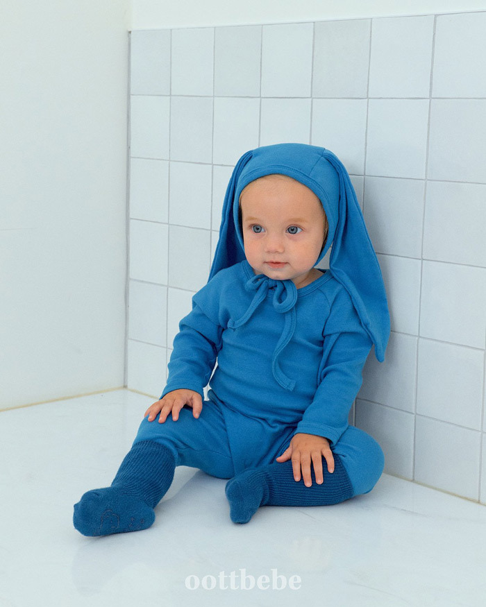 正韓春oott bebe 彩虹泡泡包兔子帽