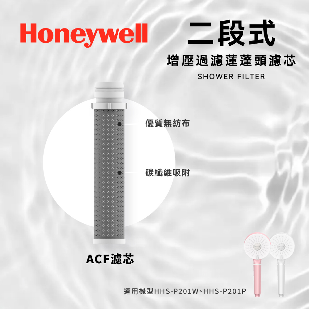 Honeywell 二段式蓮蓬頭濾芯三入組(ACF) HHS-F02A
