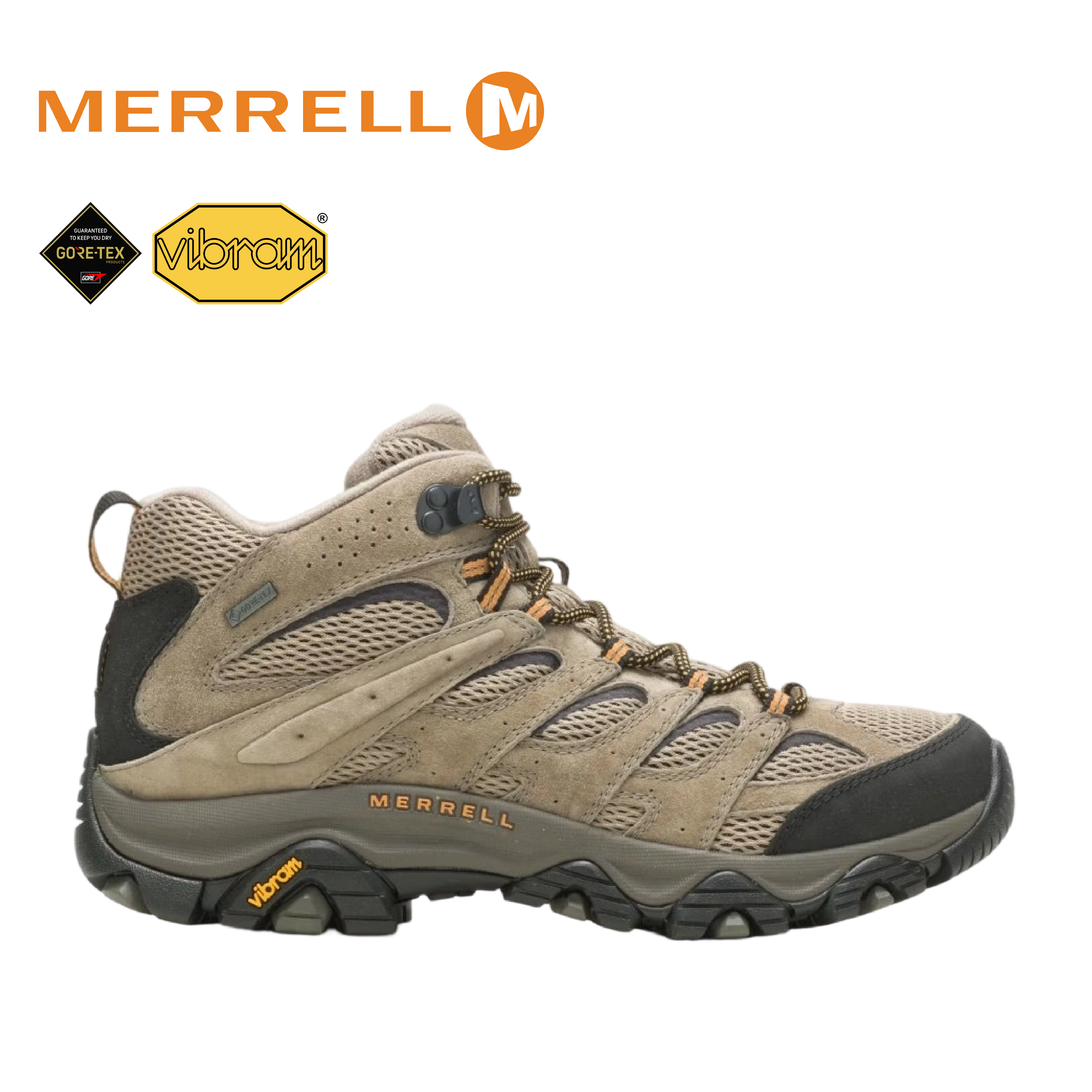 MERRELL 美國 MOAB 3 MID GTX 防水登山健行鞋 男款 (岩灰色) 33ML035793