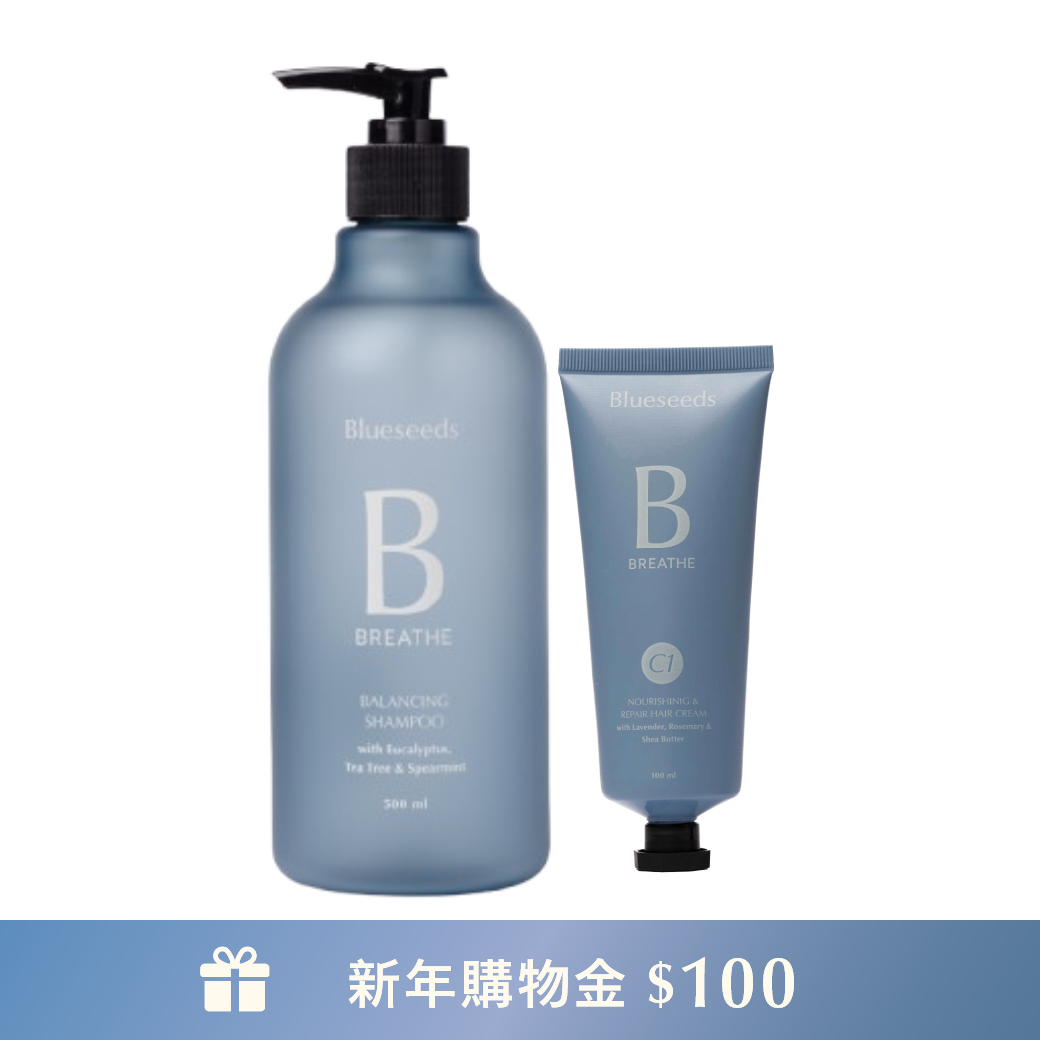 【明星商品】尤加利葉茶樹薄荷均衡洗髮露 500ml+C1薰衣草迷迭香乳油木果護髮素100ml｜中油性適用