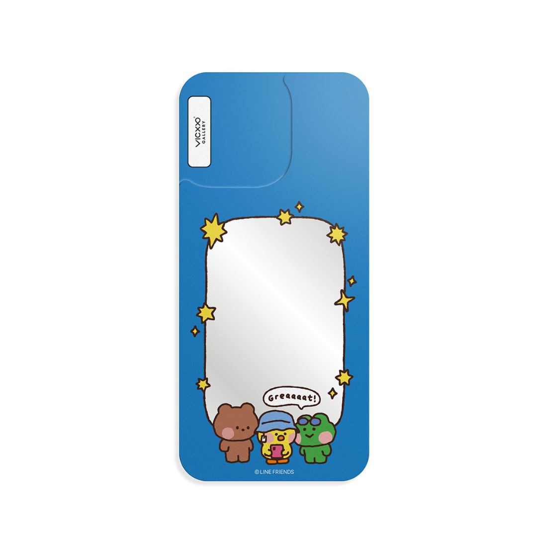 Line Friends Minini 手機鏡面背貼膜 / 自拍時間-VC318