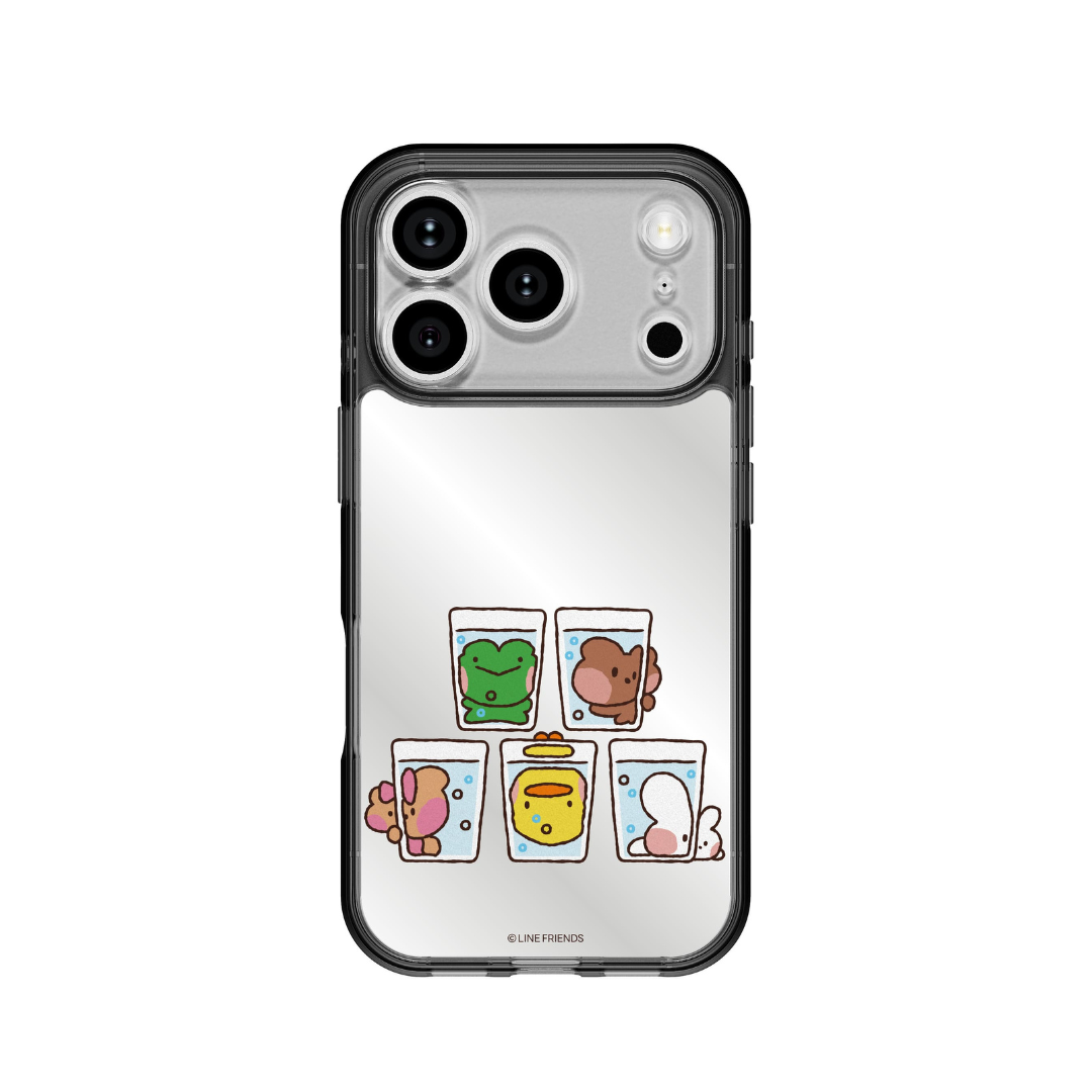Line Friends Minini 手機鏡面背貼膜 / 可愛泡泡-VC319