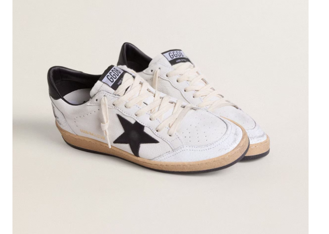 1FF0101-079 GOLDEN GOOSE Women's Ball Star In Nappa With Black Star And Black Heel Tab (SS26) #GWF00117.F003771.10283 (S-EU-E)