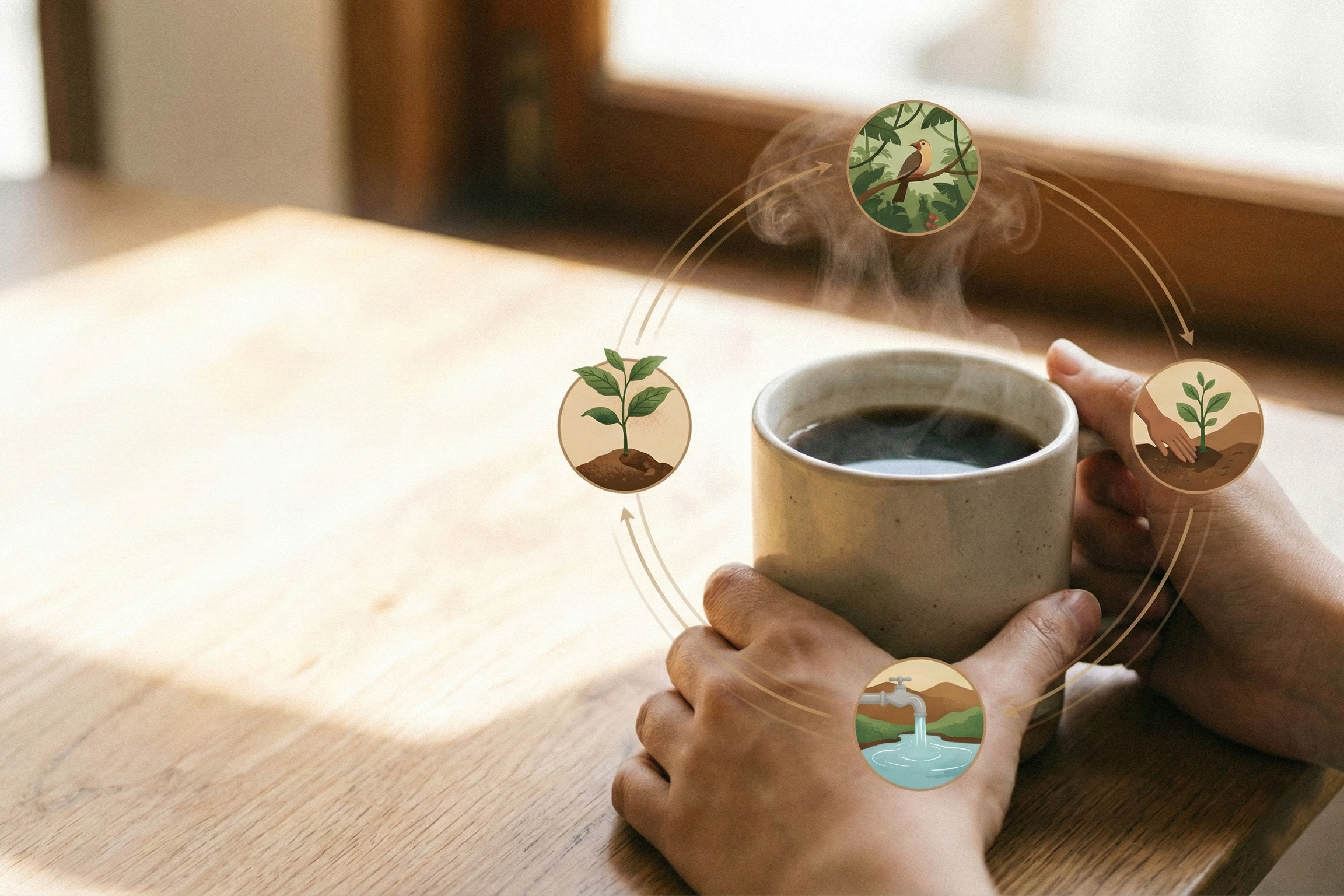 喝咖啡在支持什麼