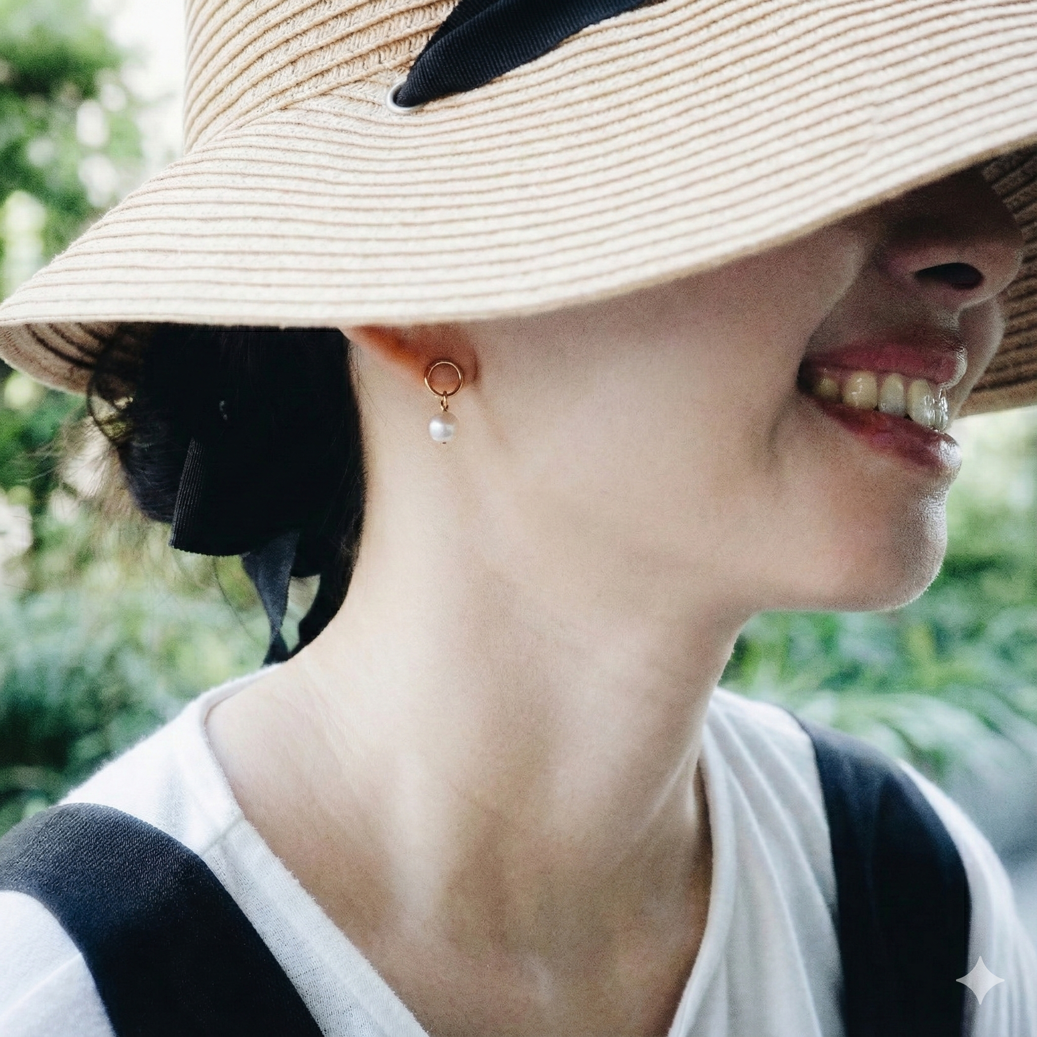 temtem日本製真珍珠14K厚鍍金耳環