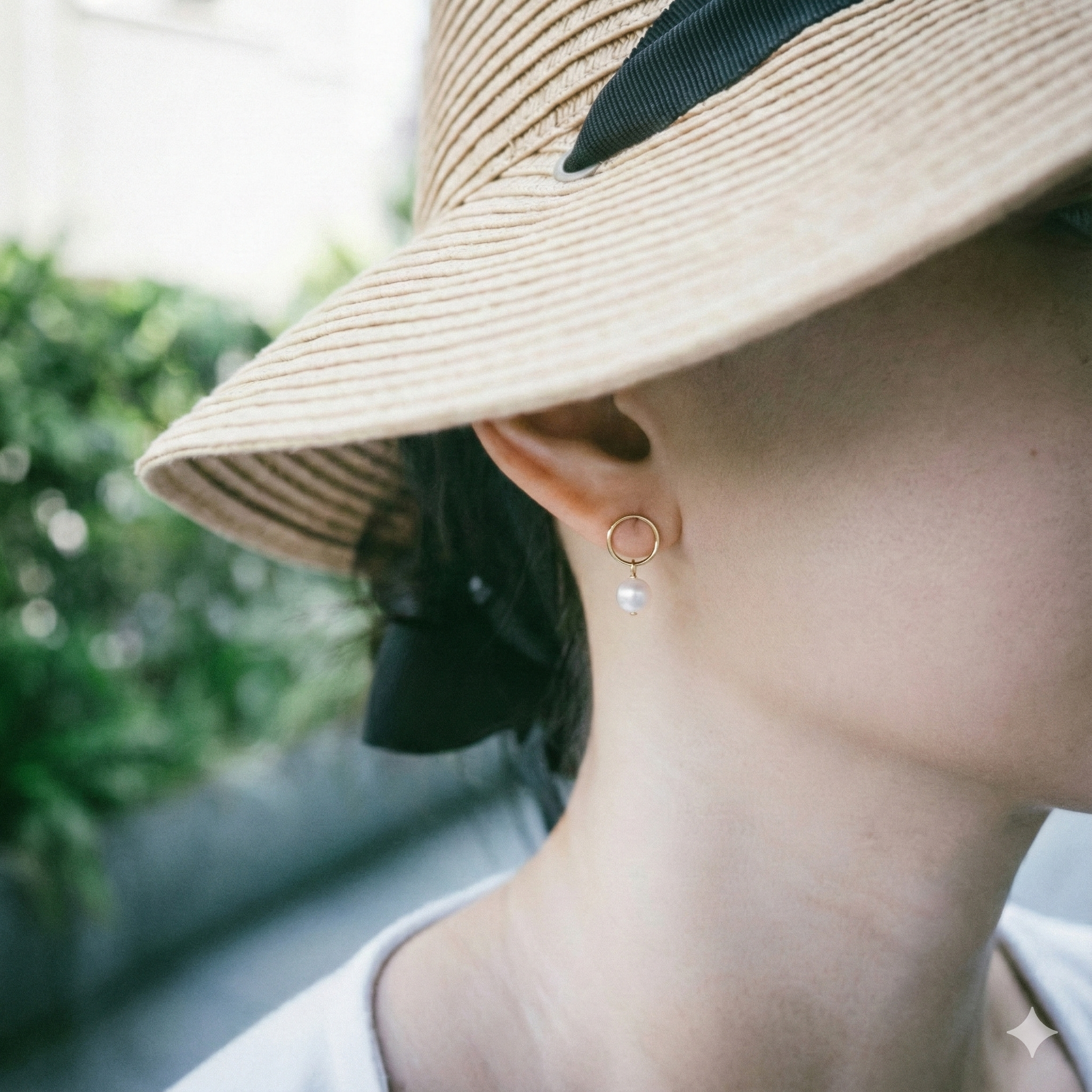 temtem日本製真珍珠14K厚鍍金耳環