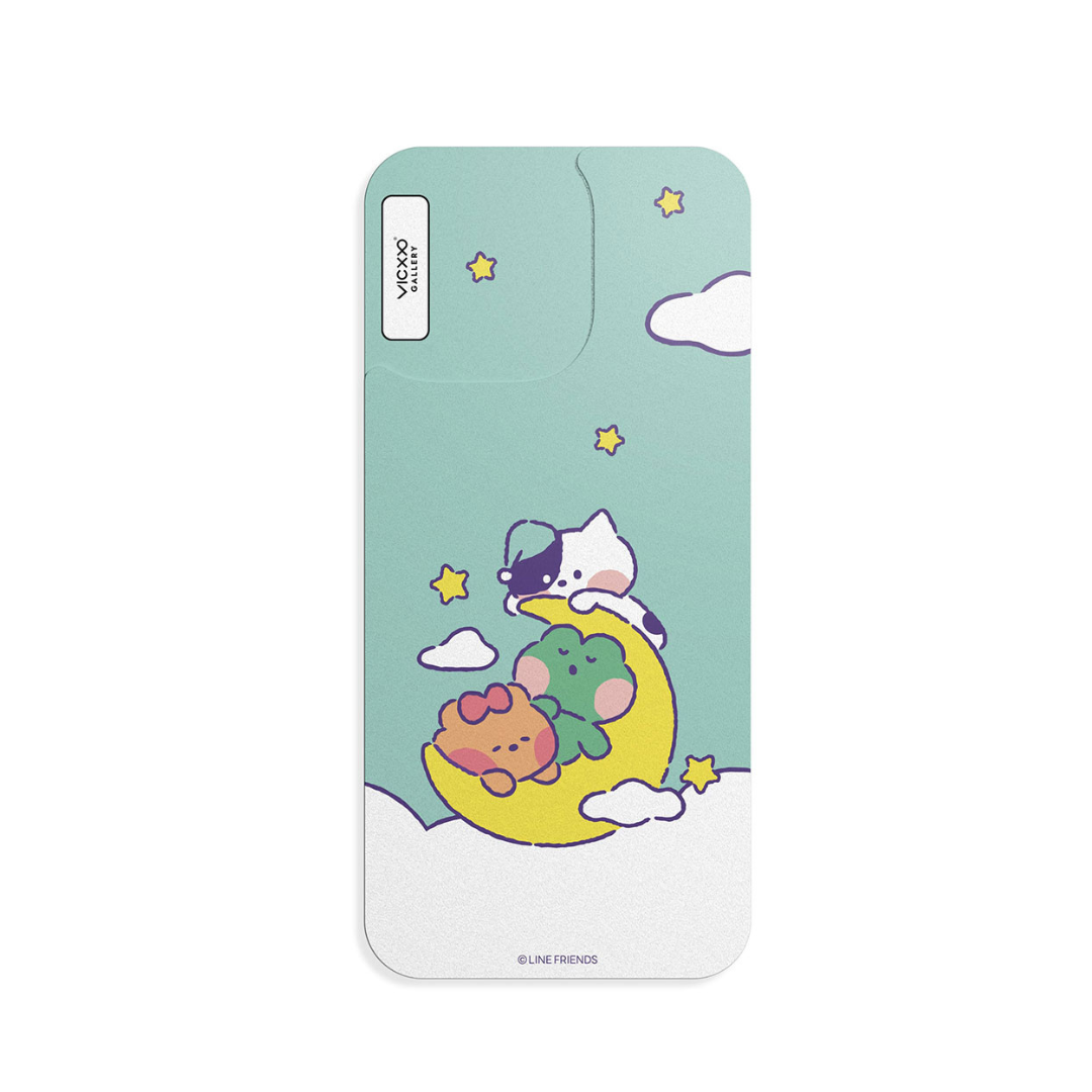 Line Friends Minini 手機背貼膜 / 月亮抱枕-VC326