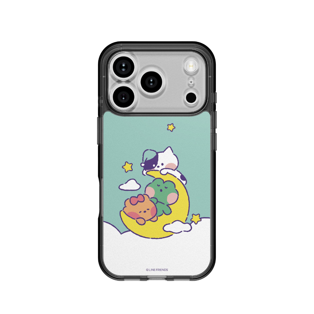Line Friends Minini 手機背貼膜 / 月亮抱枕-VC326