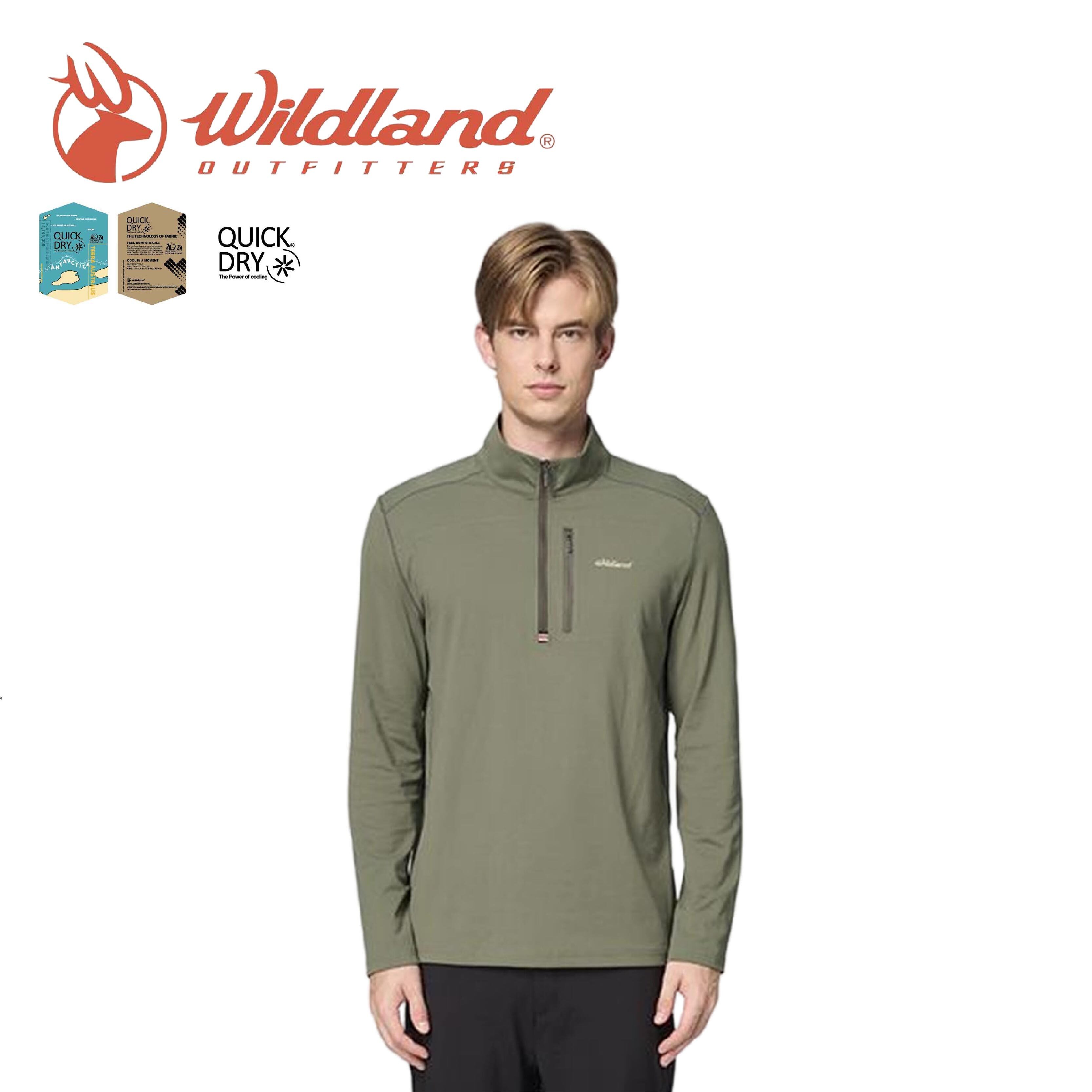 Wildland 荒野 彈性半襟拉鍊機能衣 男款 (2色) 12WB32606