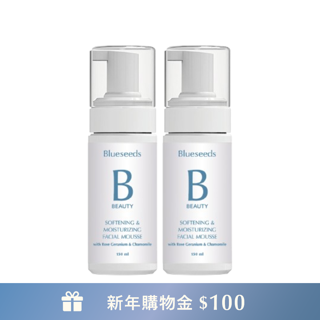 【口碑囤貨組】玫瑰天竺葵保濕潔顏慕絲 150ml x2｜敏感肌適用