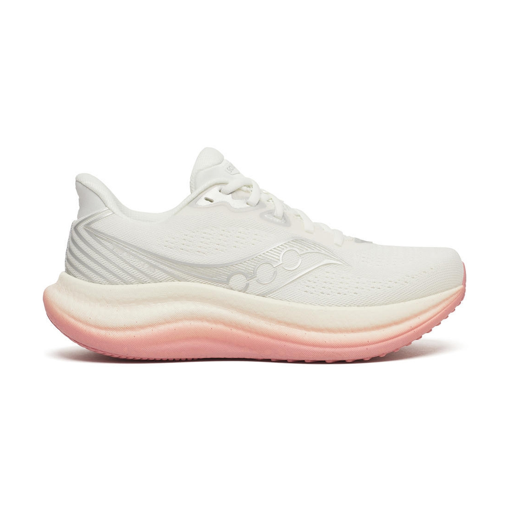 SAUCONY 美國 TRIUMPH 23 緩衝避震慢跑鞋 女款 (象牙白/粉) 31SA11023-WH