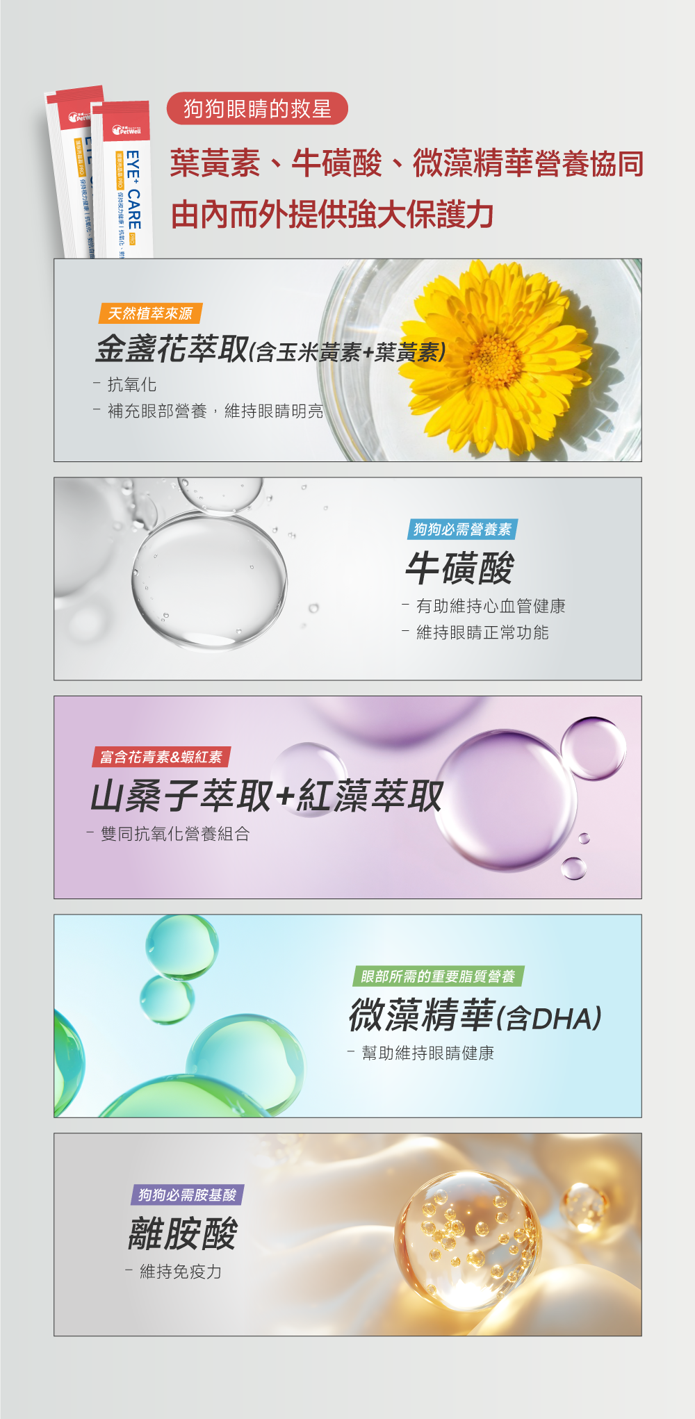 沛威專效保健狗用護眼主要成分