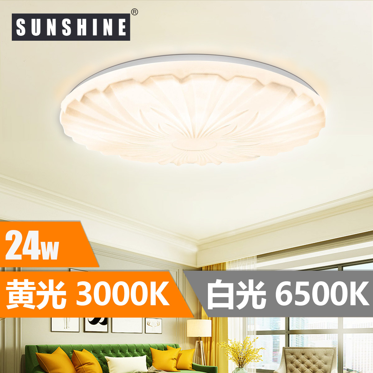 [CLP款] 天花吸頂燈 單色溫/三色溫/遙控三色溫 24W/36W/48W/60W