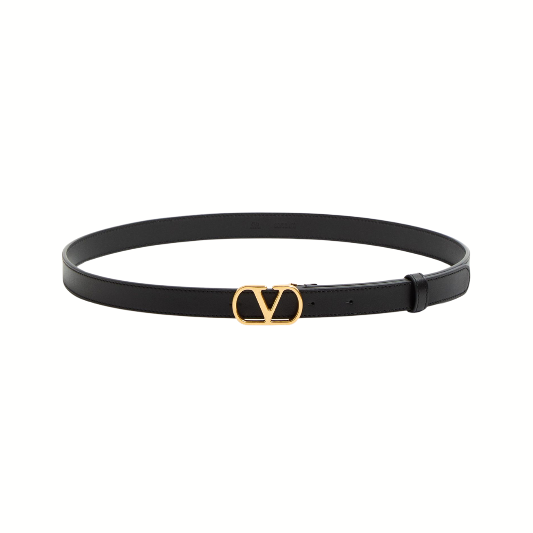 1FF0101-155 VALENTINO GARAVANI Vlogo Signature Belt In Shiny Calfskin 20 Mm Nero (SS26) #8W2T0SM7IYR.0NO (A-EU-E)
