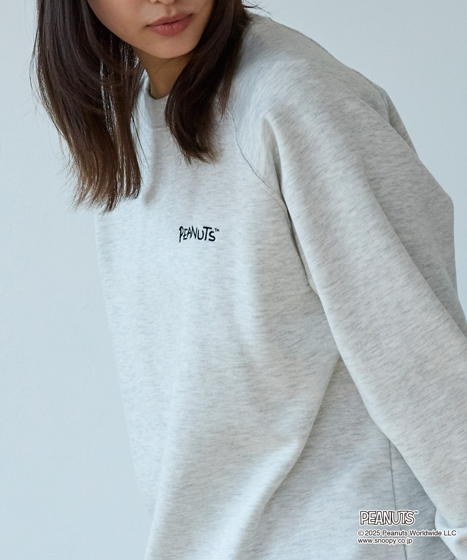 🇯🇵 PEANUTS X MONO-MART 史努比家族 復古 刺繡印花 寬鬆 大學T 長袖 內刷毛 / 預購