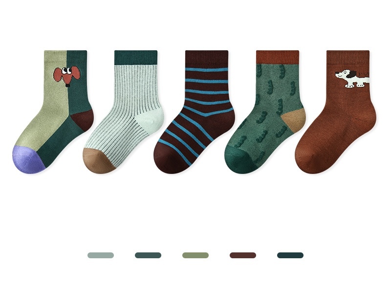 美式小狗長襪五雙入(1-12y)