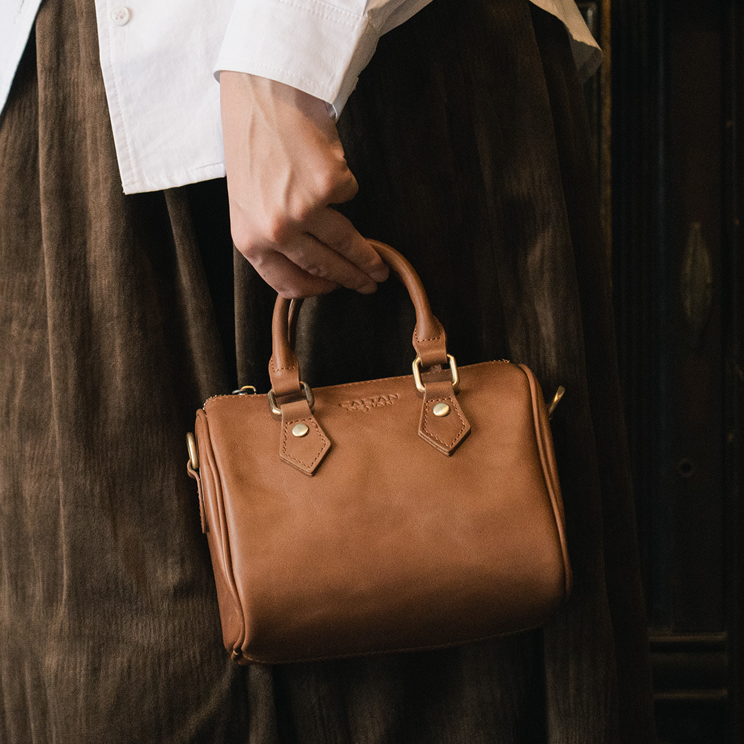 真皮迷你經典波士頓包-八色(234025)