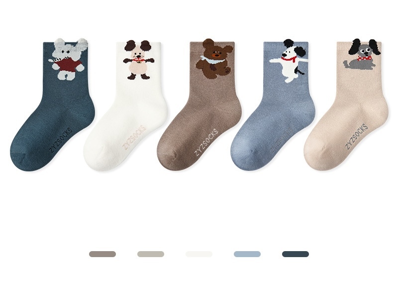 樂園派對長襪五雙入(5-8y)