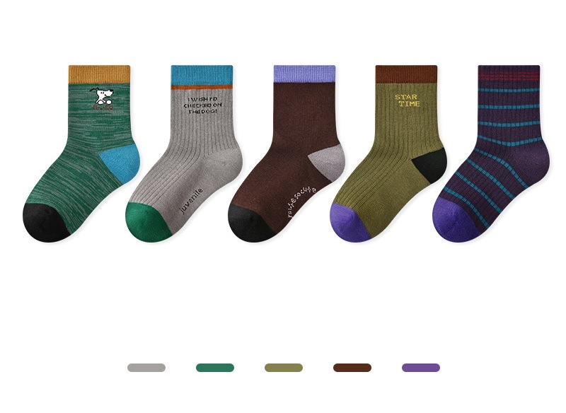 汪汪市集長襪五雙入(1-12y)