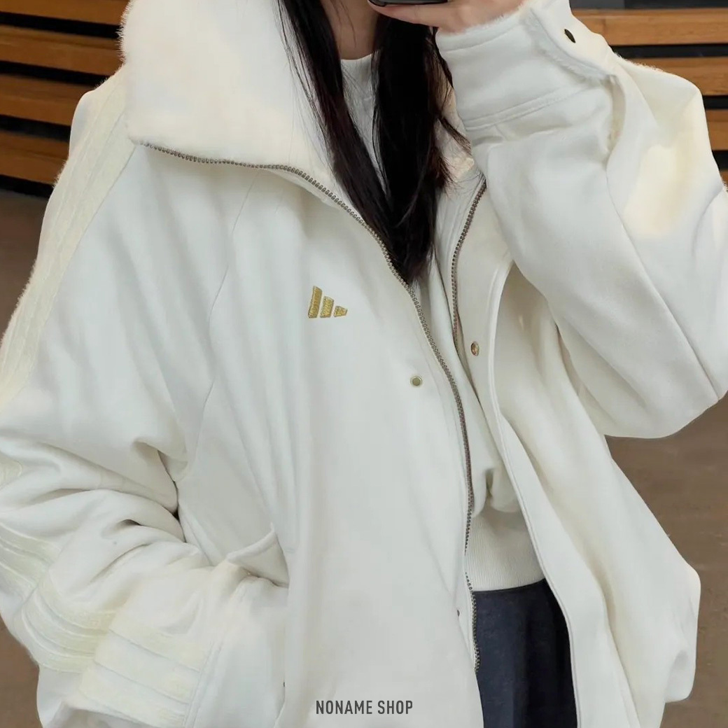 ADIDAS FW25 WARM JACKET CNY 立領 毛絨 保暖 外套 (女款)