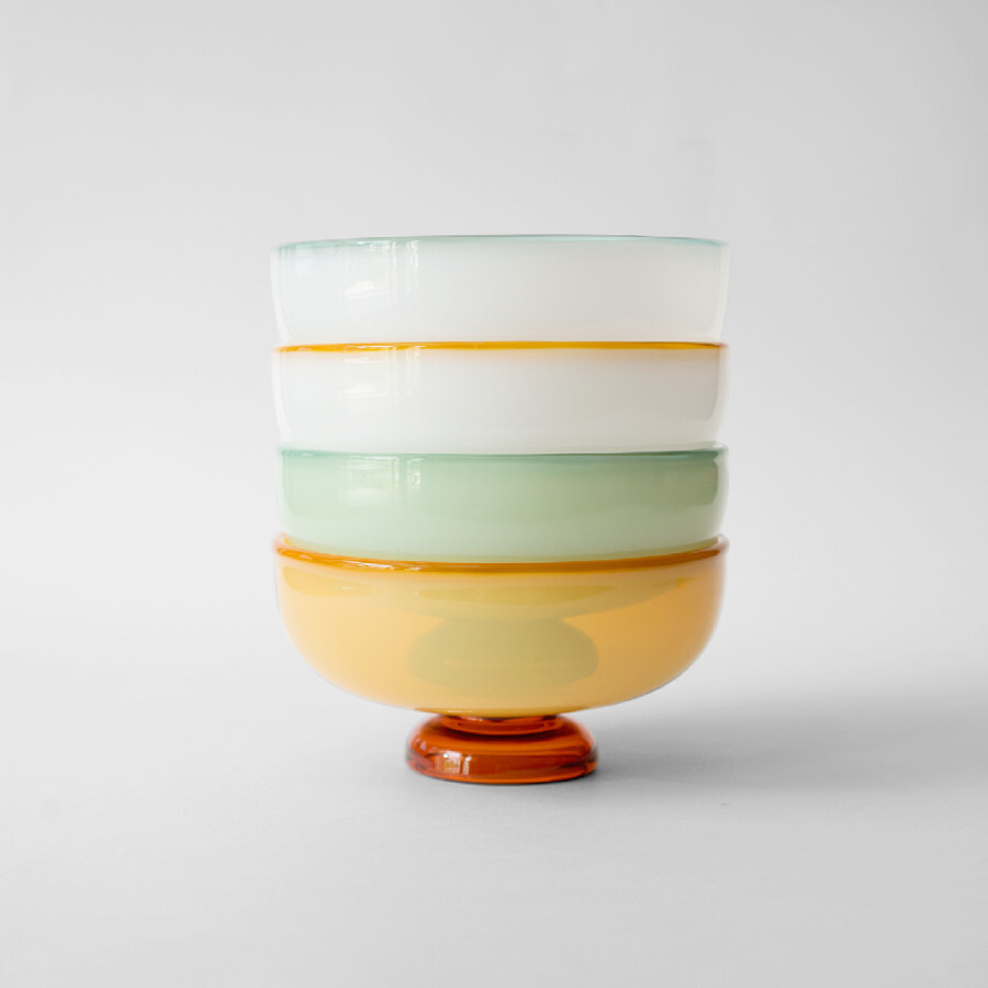 amabro-SNOW BOWL 雙色點心碗，享受充滿懹舊復古風的悠閒時光。