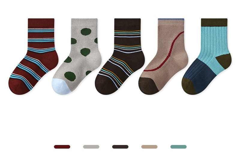 曲線速度長襪五雙入(1-12y)