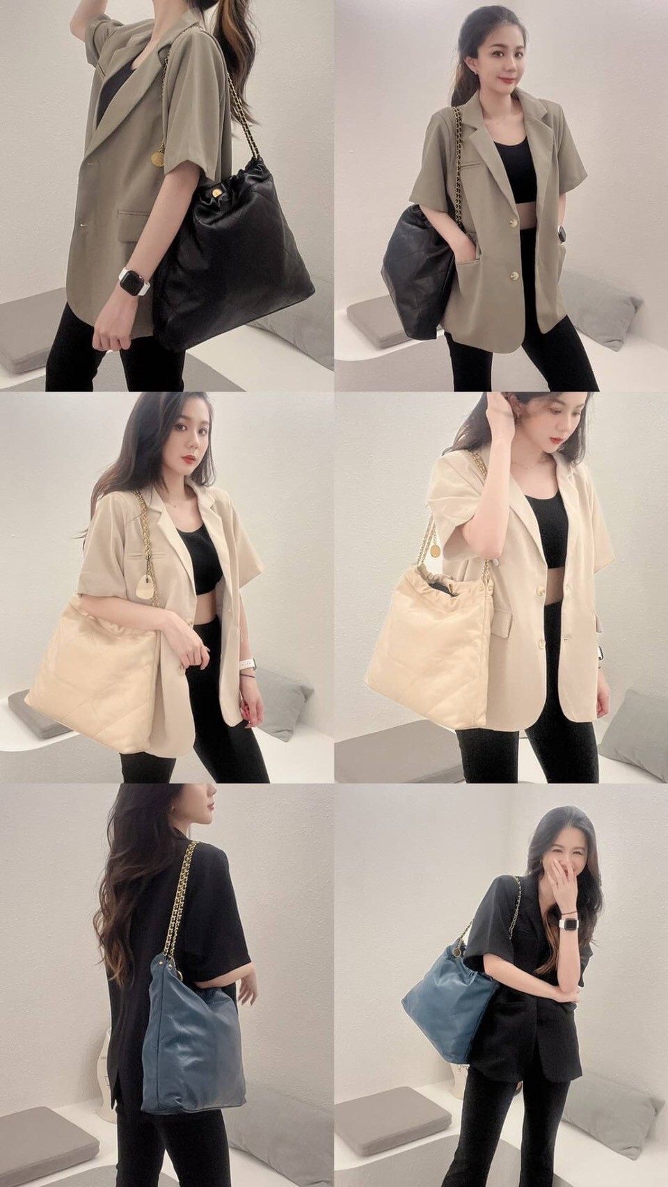 8018【大款托特包-附薄款拉鍊包】