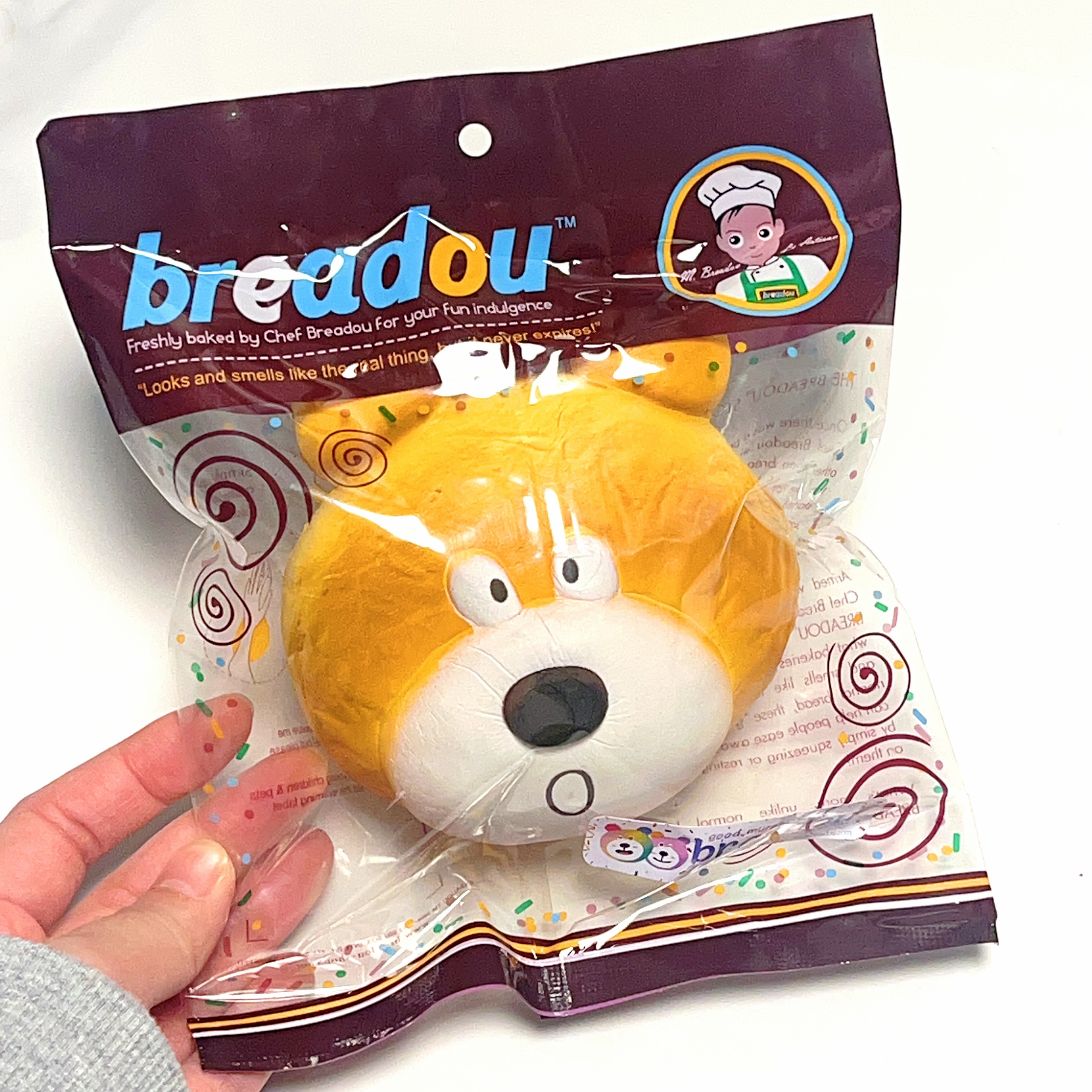 Vintage Breadou Bear bread squishy