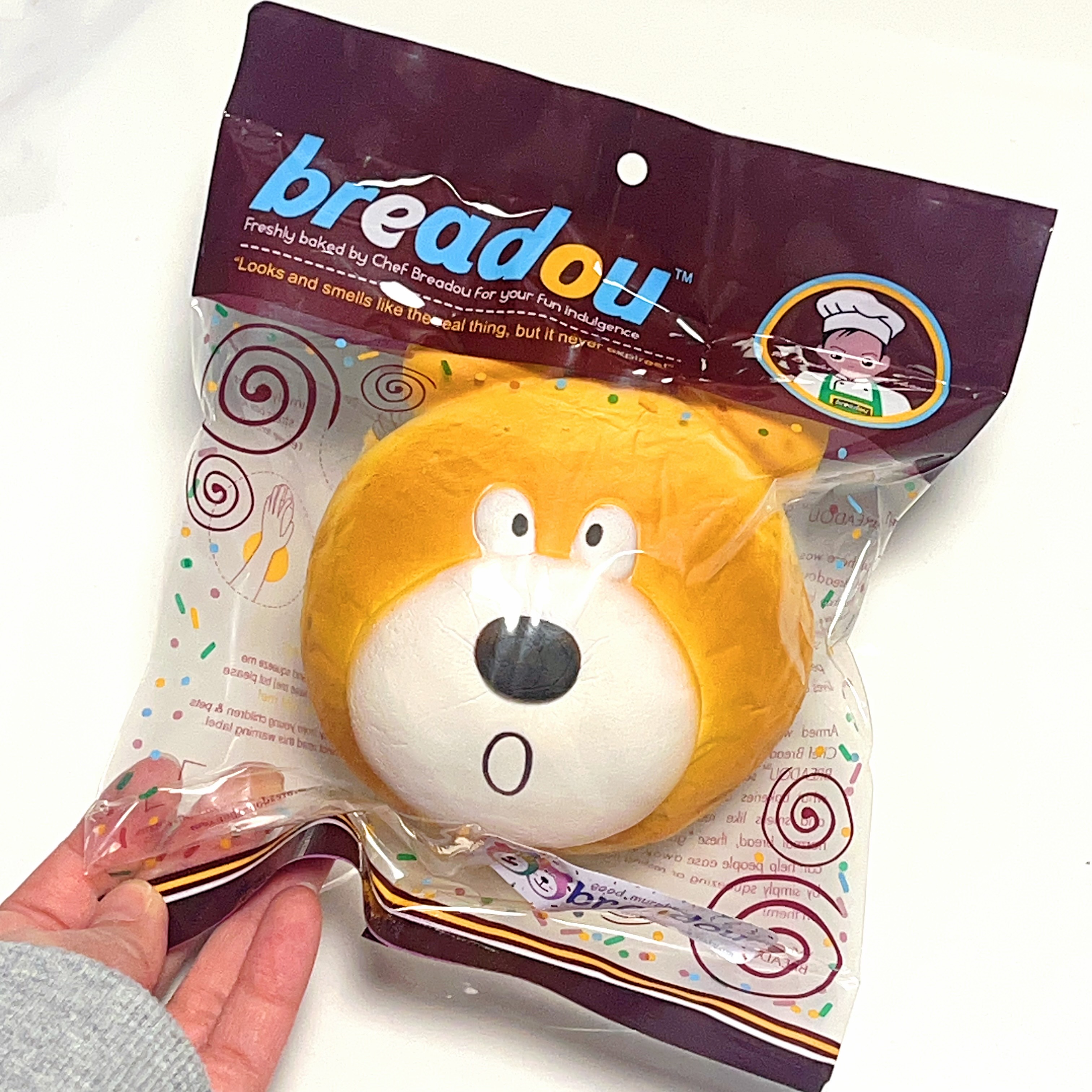 Vintage Breadou Bear bread squishy