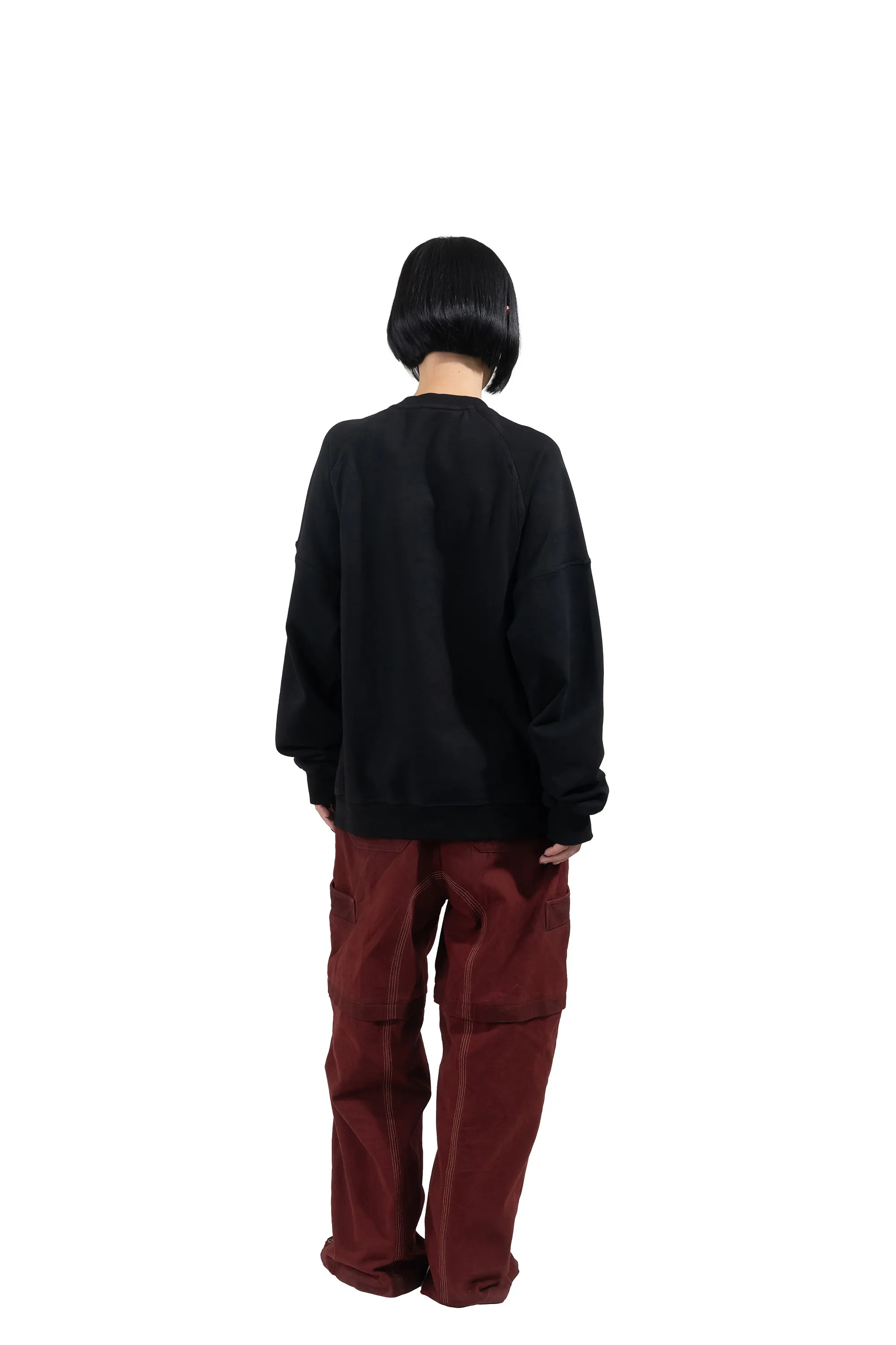 【車庫服飾】SILVER NINE WASTELAND-005：拼接雙口袋指套大學T