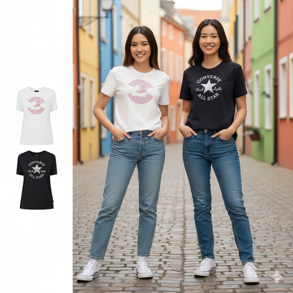 【預購】Q122807 Converse 女士Logo T卹