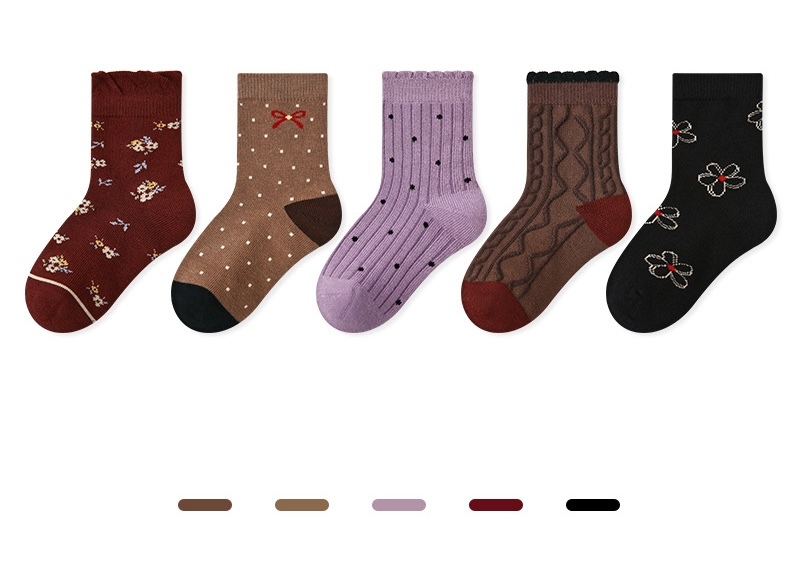 紫韻花語長襪五雙入(1-8y)