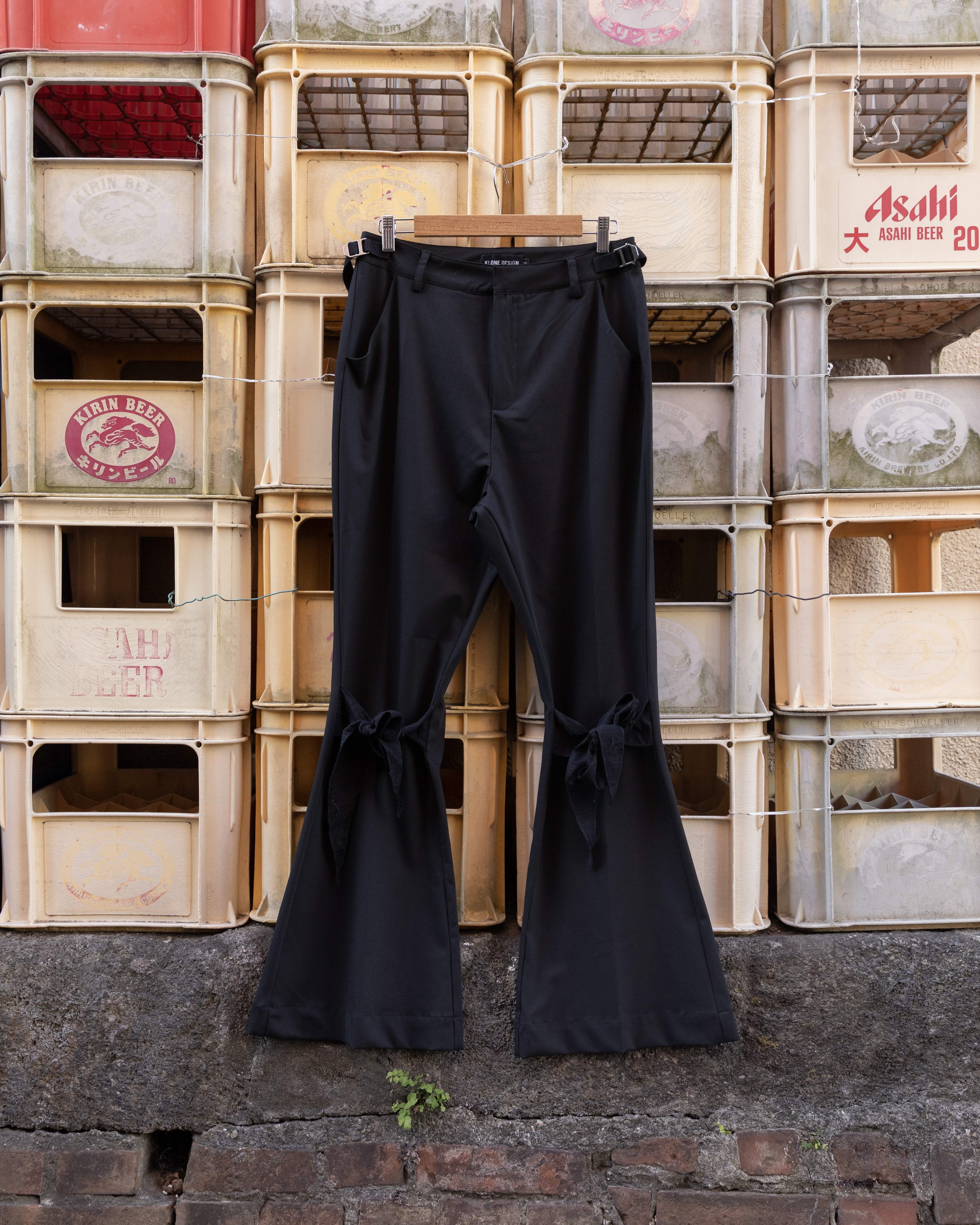KLONE - "TIE IT UP" FLARED PANTS