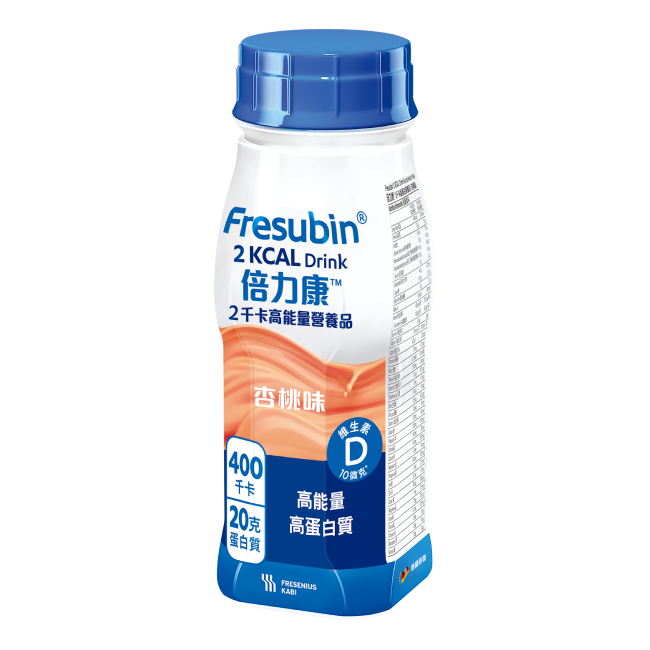 Fresenius Kabi 倍力康 2千卡高能量營養品 杏桃味 200毫升 4支裝 (食用期限至2026年8月1日) 新舊包裝隨機發貨