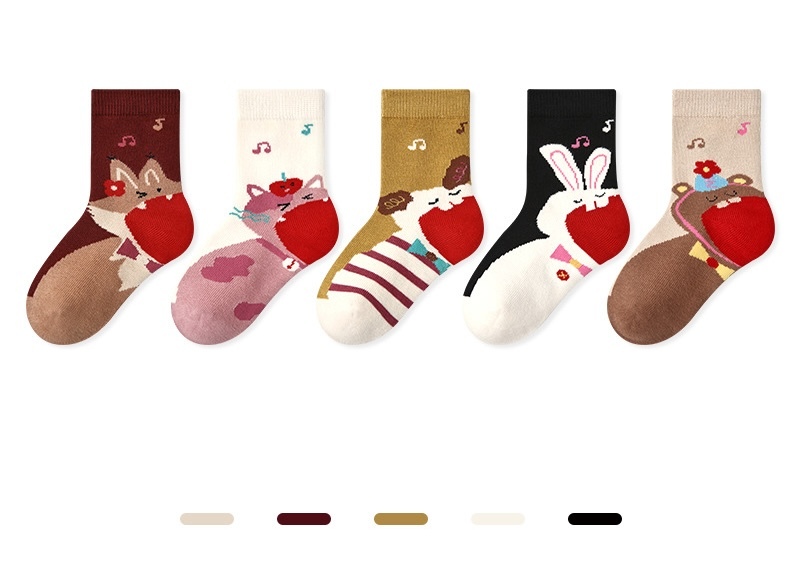 猛獸演唱會長襪五雙入(1-12y)