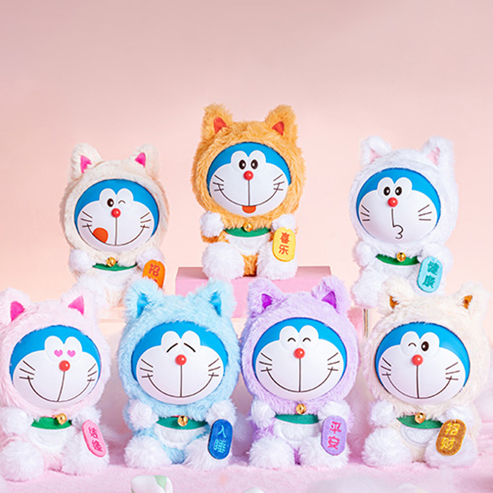 哆啦A夢-搪小偶S-vol.1許願招財貓毛絨盲盒 隨機一入