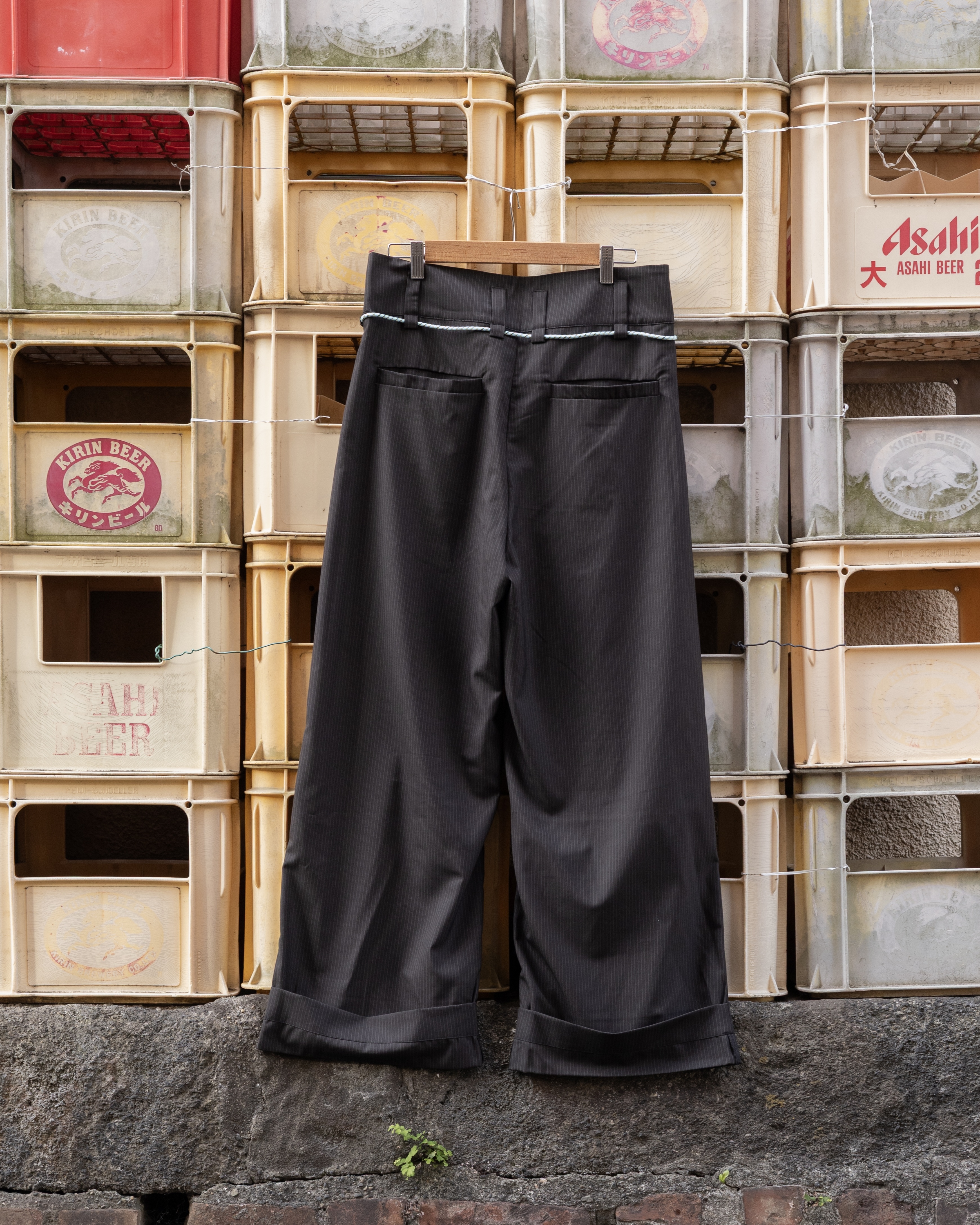 KLONE - BIG PLEATED SUIT PANTS